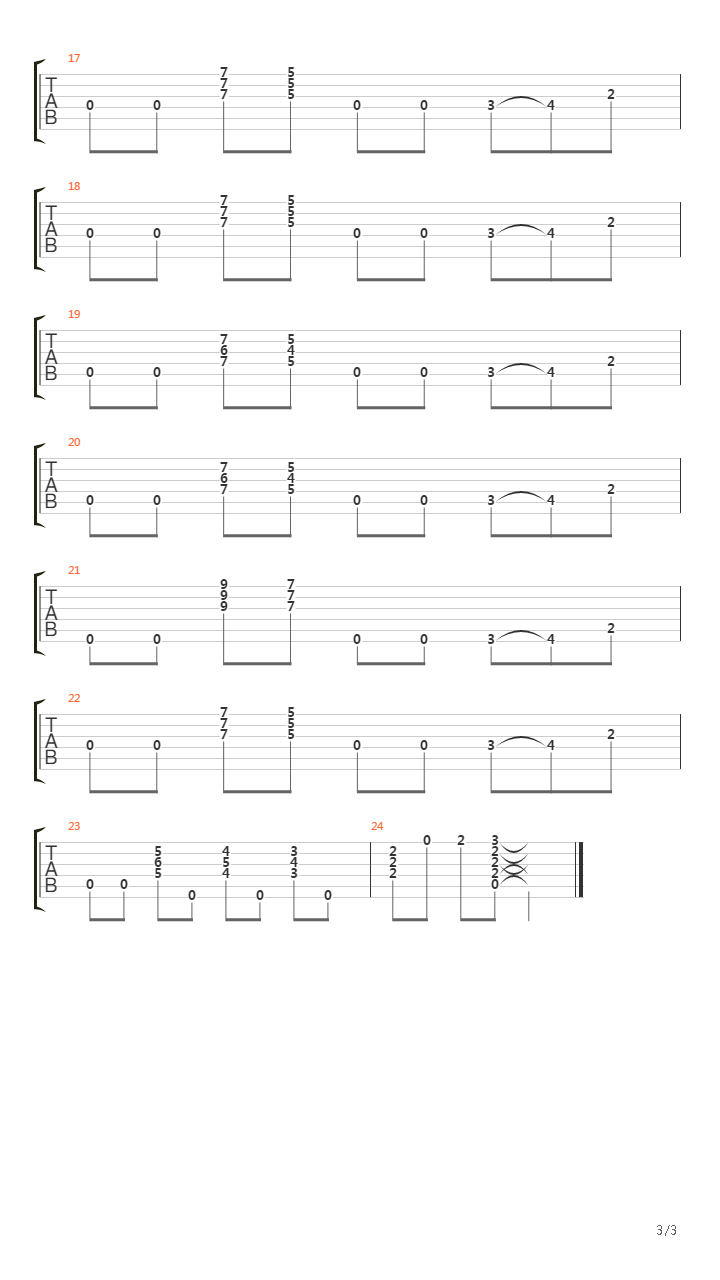 布鲁斯练习 - Blues 6吉他谱