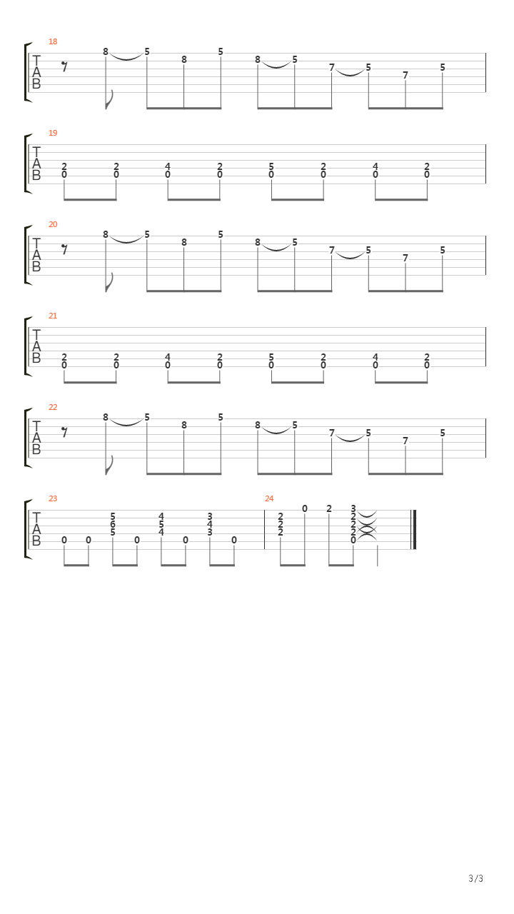 布鲁斯练习 - Blues 9吉他谱