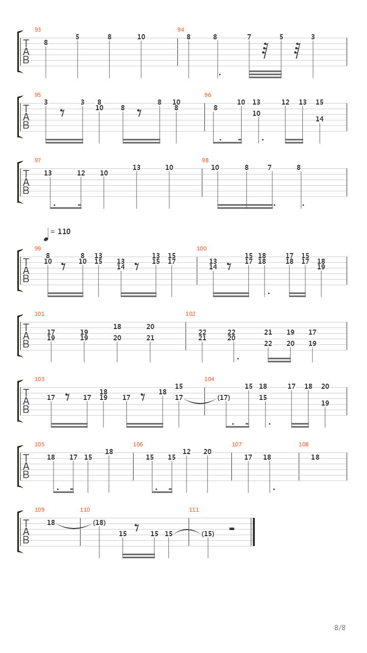 塞尔达 III Ending Theme吉他谱