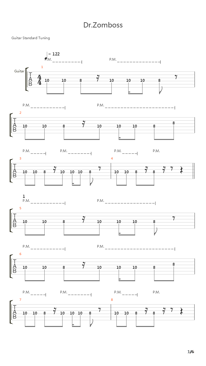 植物大战僵尸 - Dr.Zomboss吉他谱