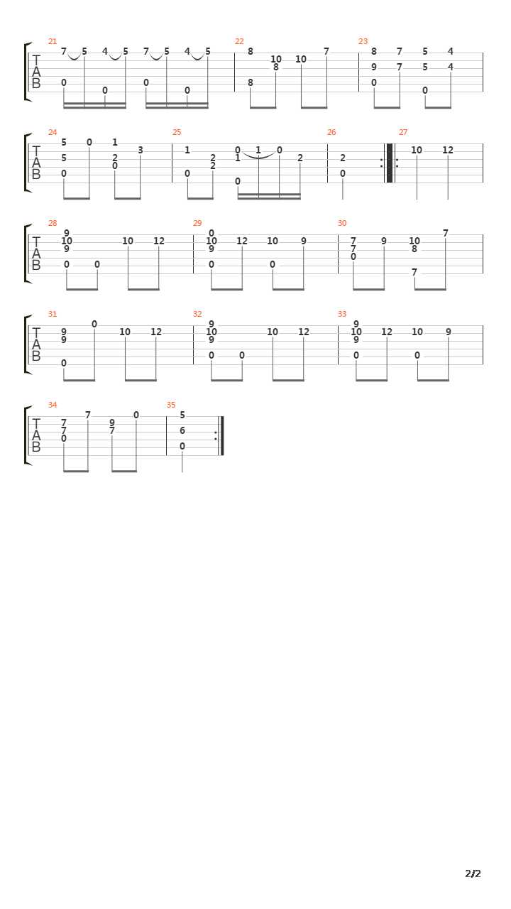 土耳其进行曲吉他谱