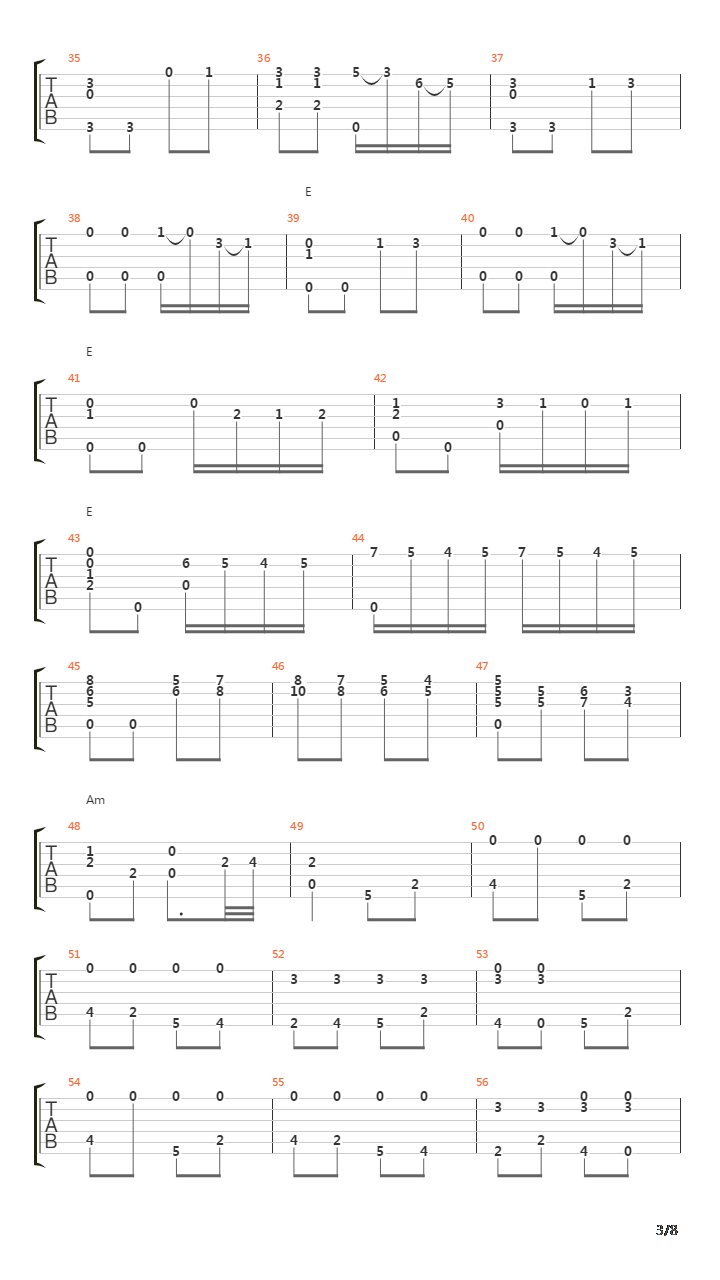 土耳其进行曲吉他谱