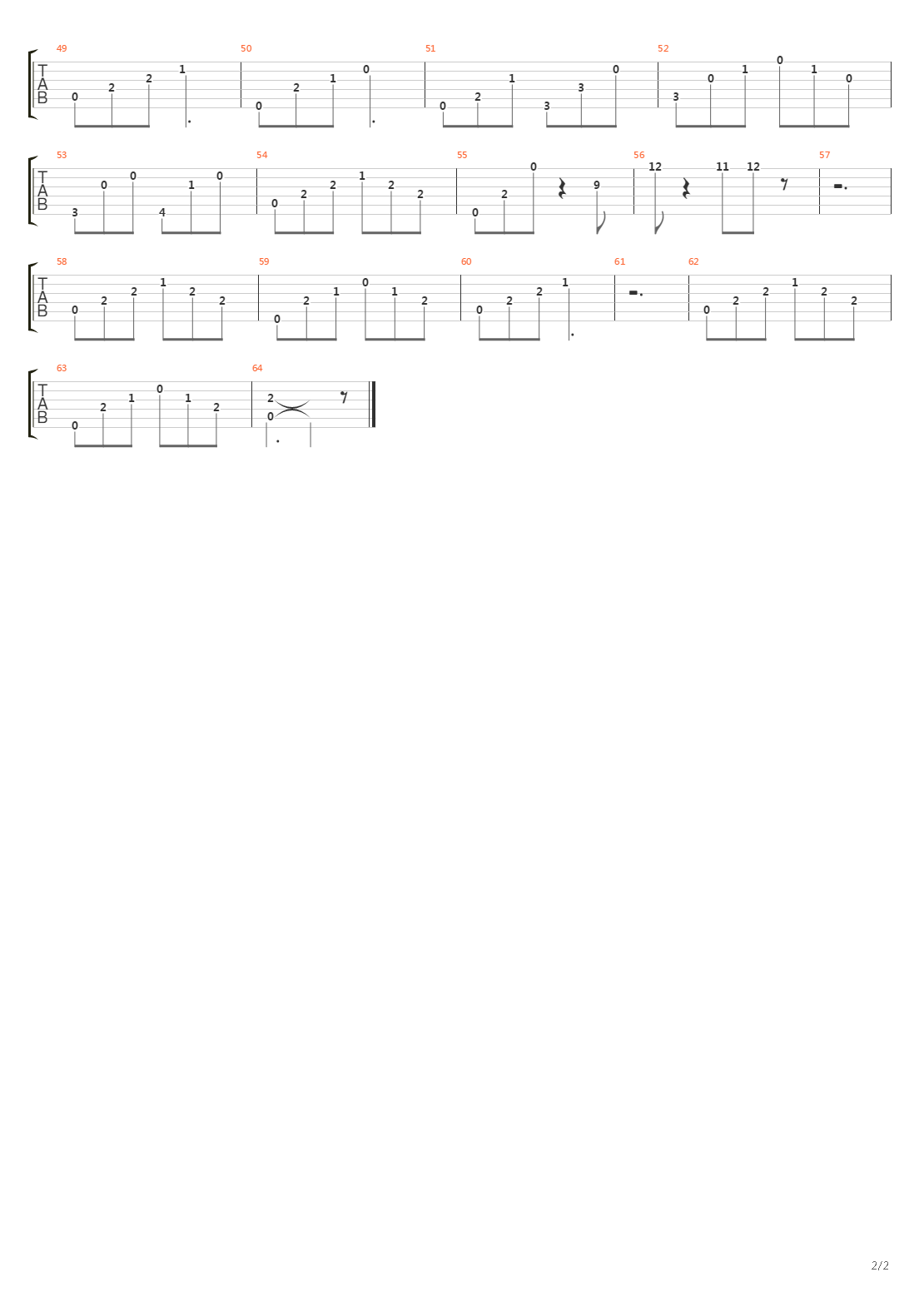 致爱丽丝吉他谱
