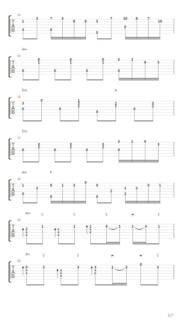 小天鹅舞曲吉他谱