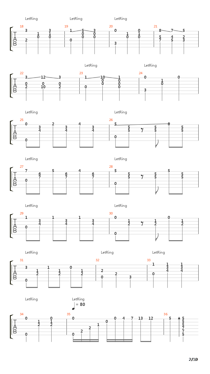 Feste Lariane(拉利亚的祭典)吉他谱