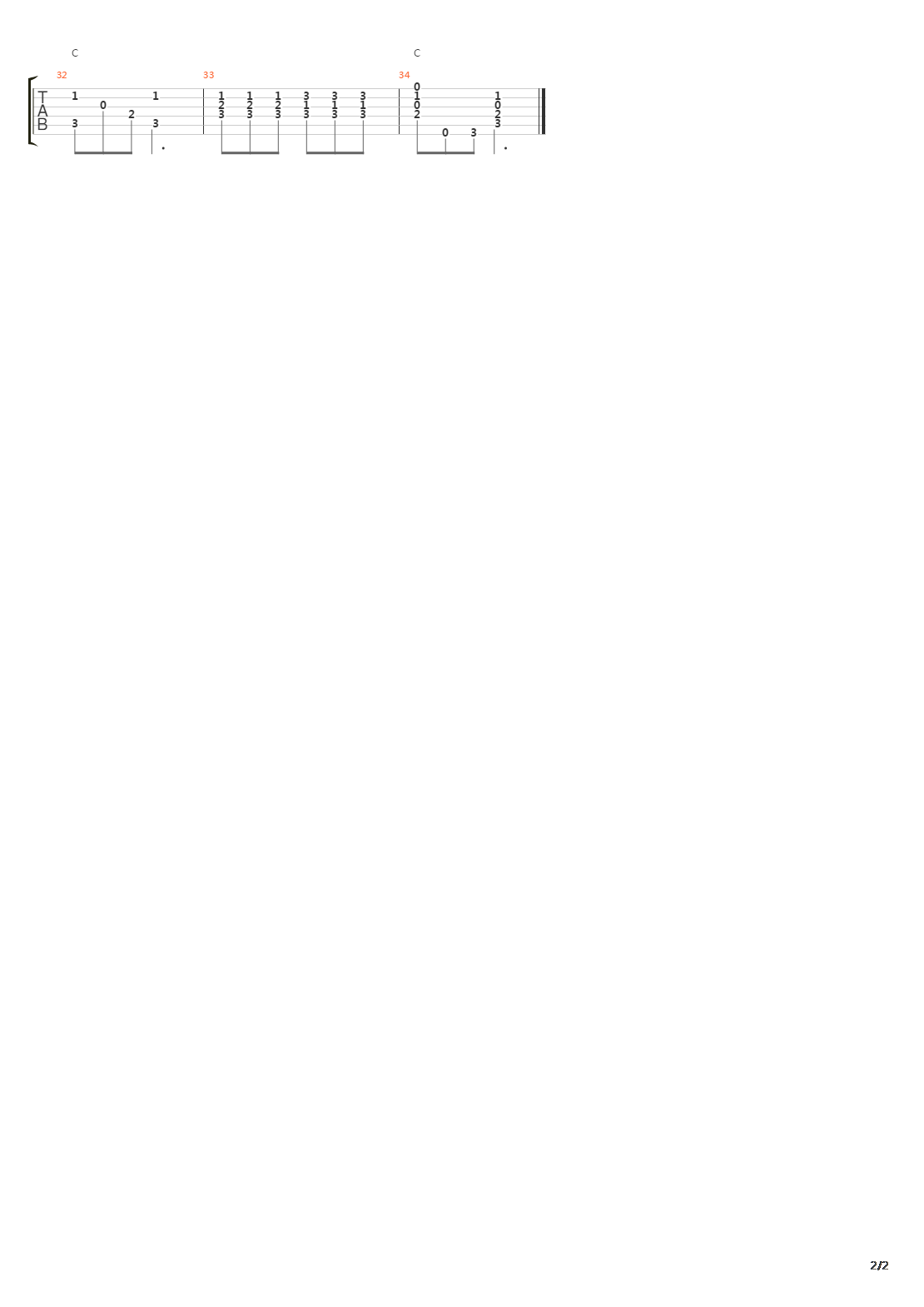 小夜曲吉他谱