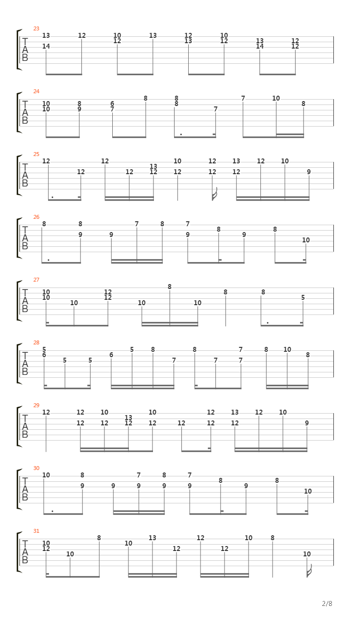 卡农(Canon)吉他谱