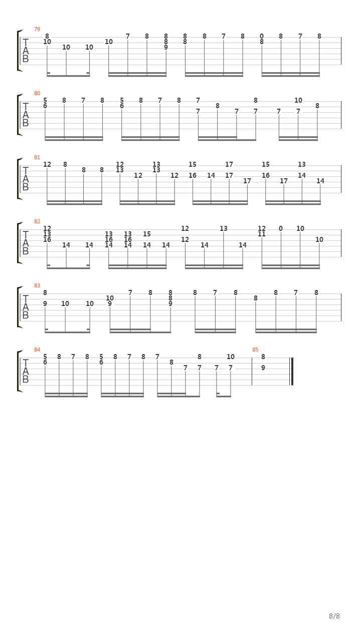 卡农(Canon)吉他谱
