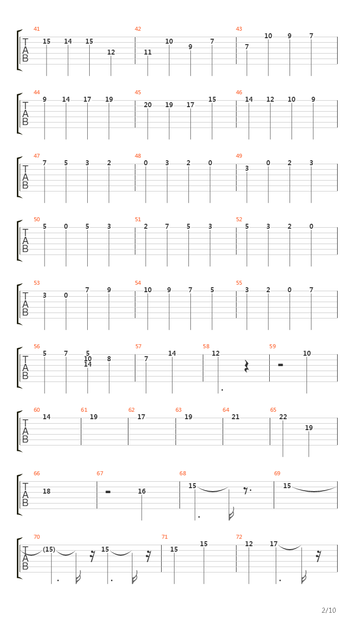 卡农(Canon)吉他谱