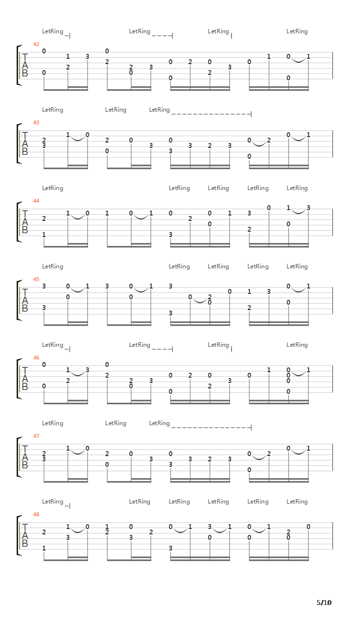 卡农(Canon)吉他谱