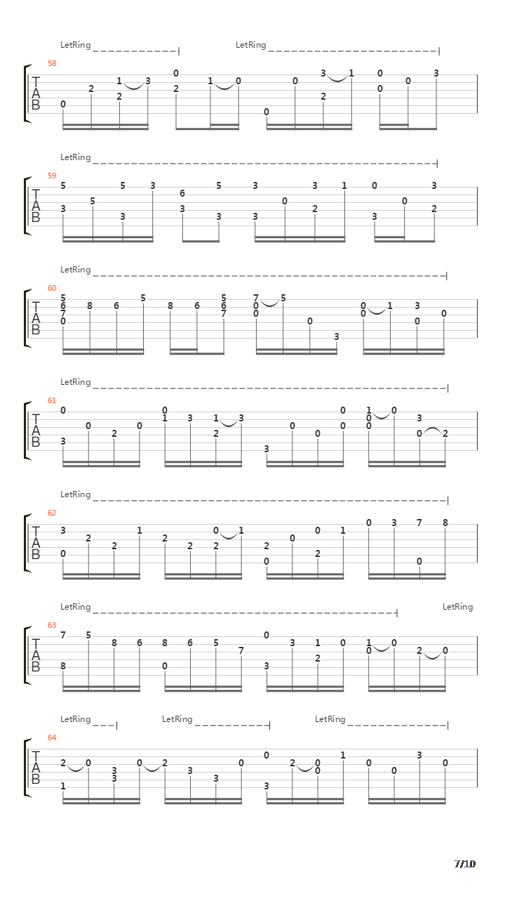 卡农(Canon)吉他谱