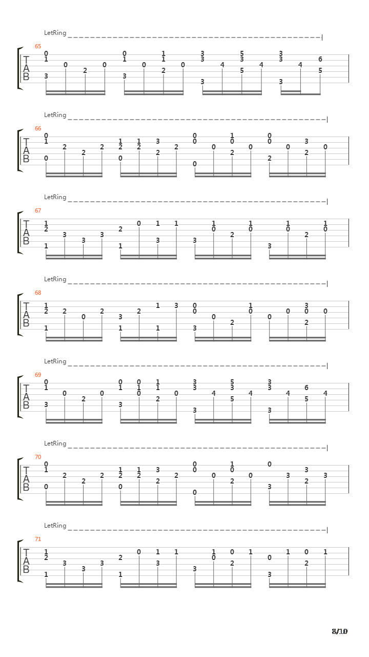 卡农(Canon)吉他谱