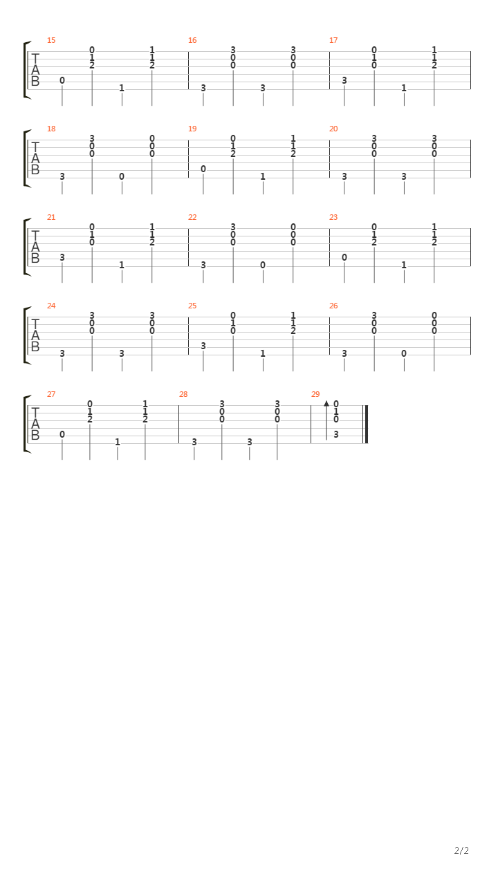 阿旺新传主题曲吉他谱