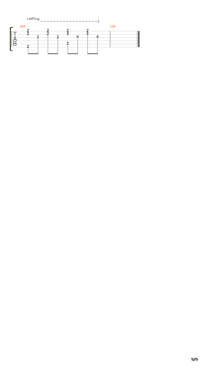 后来吉他谱