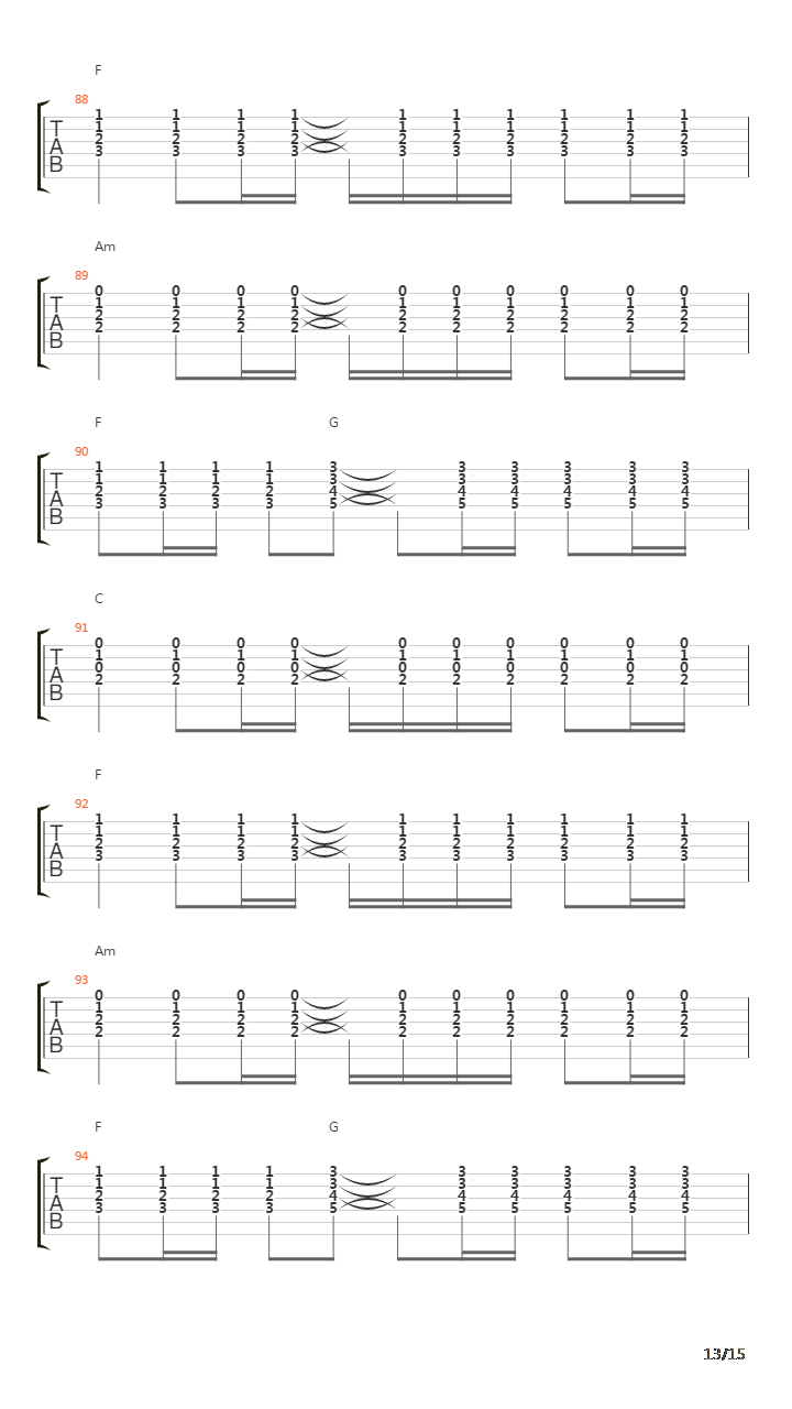 同跟吉他谱