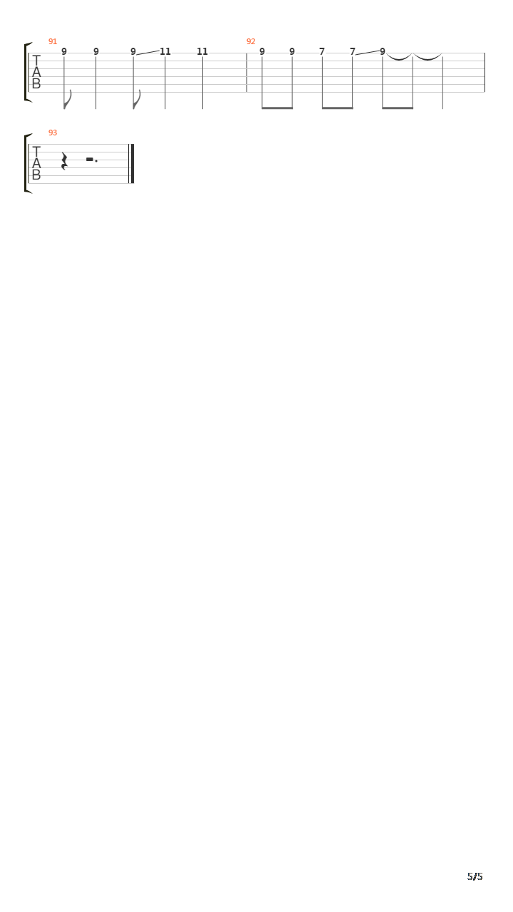 一瞬间吉他谱