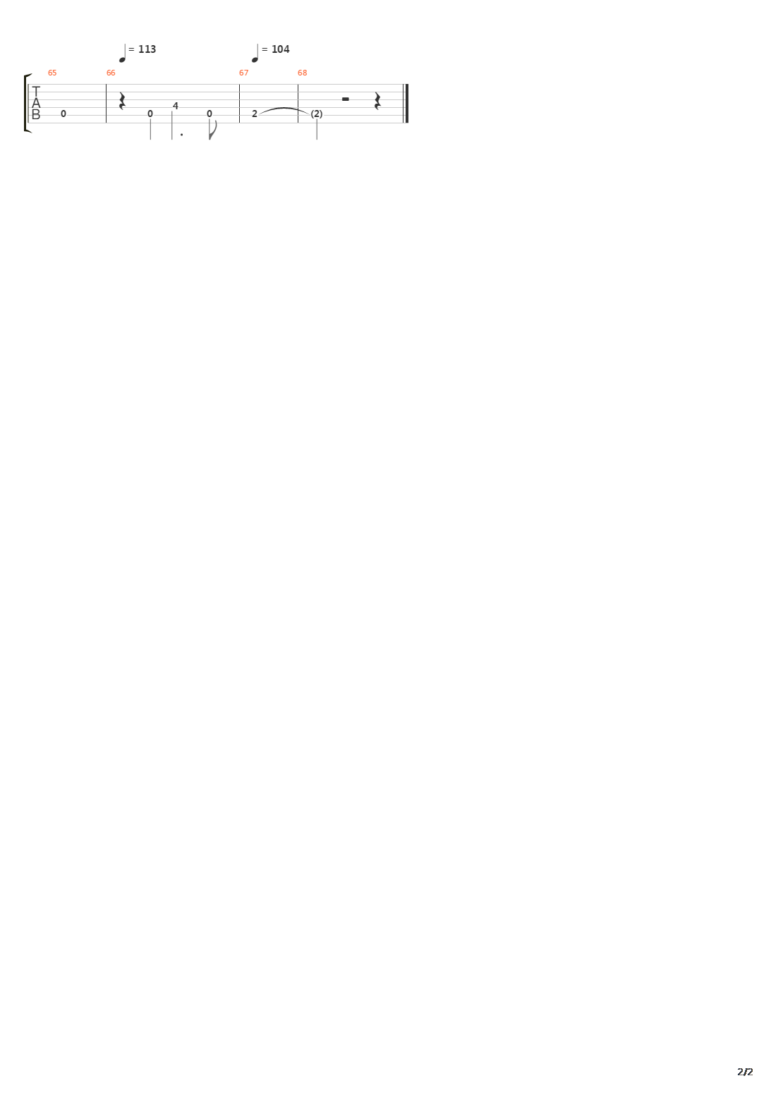 天才白痴梦吉他谱
