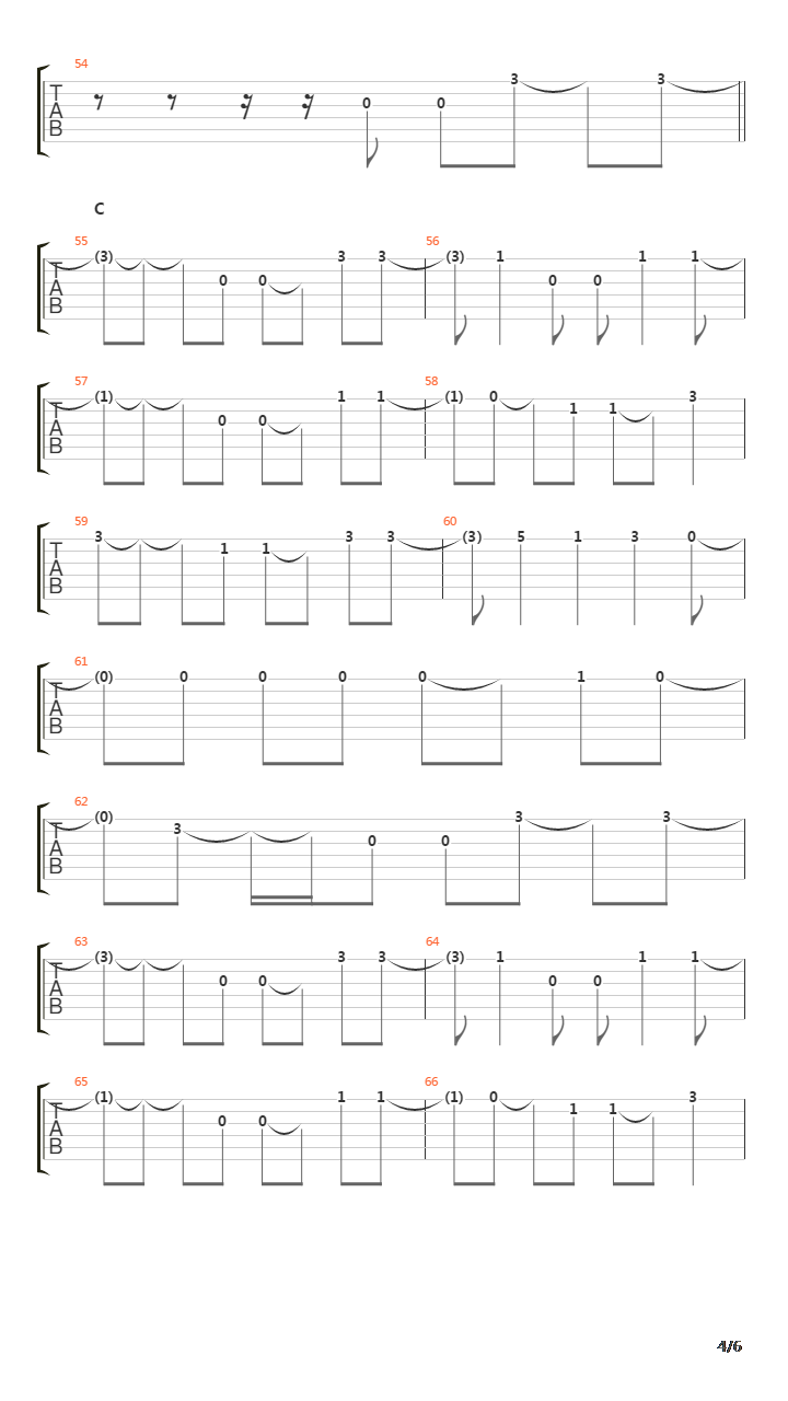 距离吉他谱