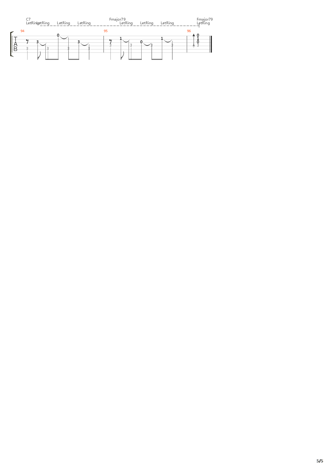 等等吉他谱
