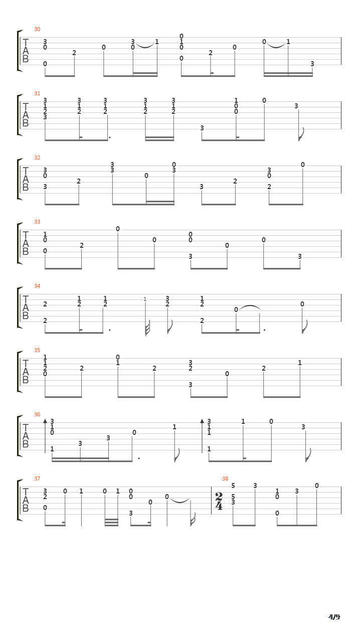 背叛吉他谱