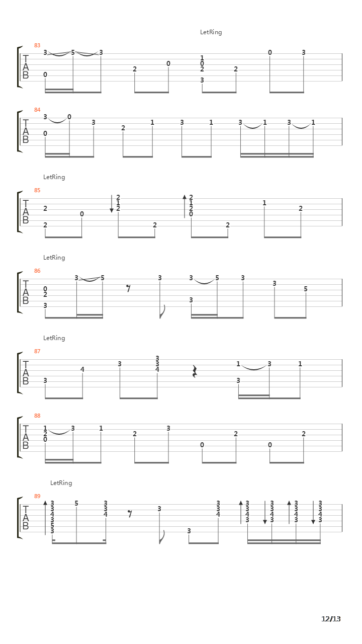 家后吉他谱