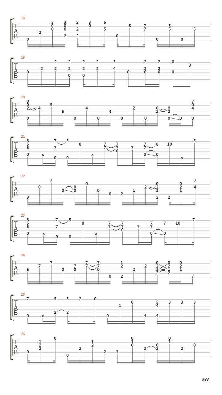 Casablanca (卡萨布兰卡)吉他谱