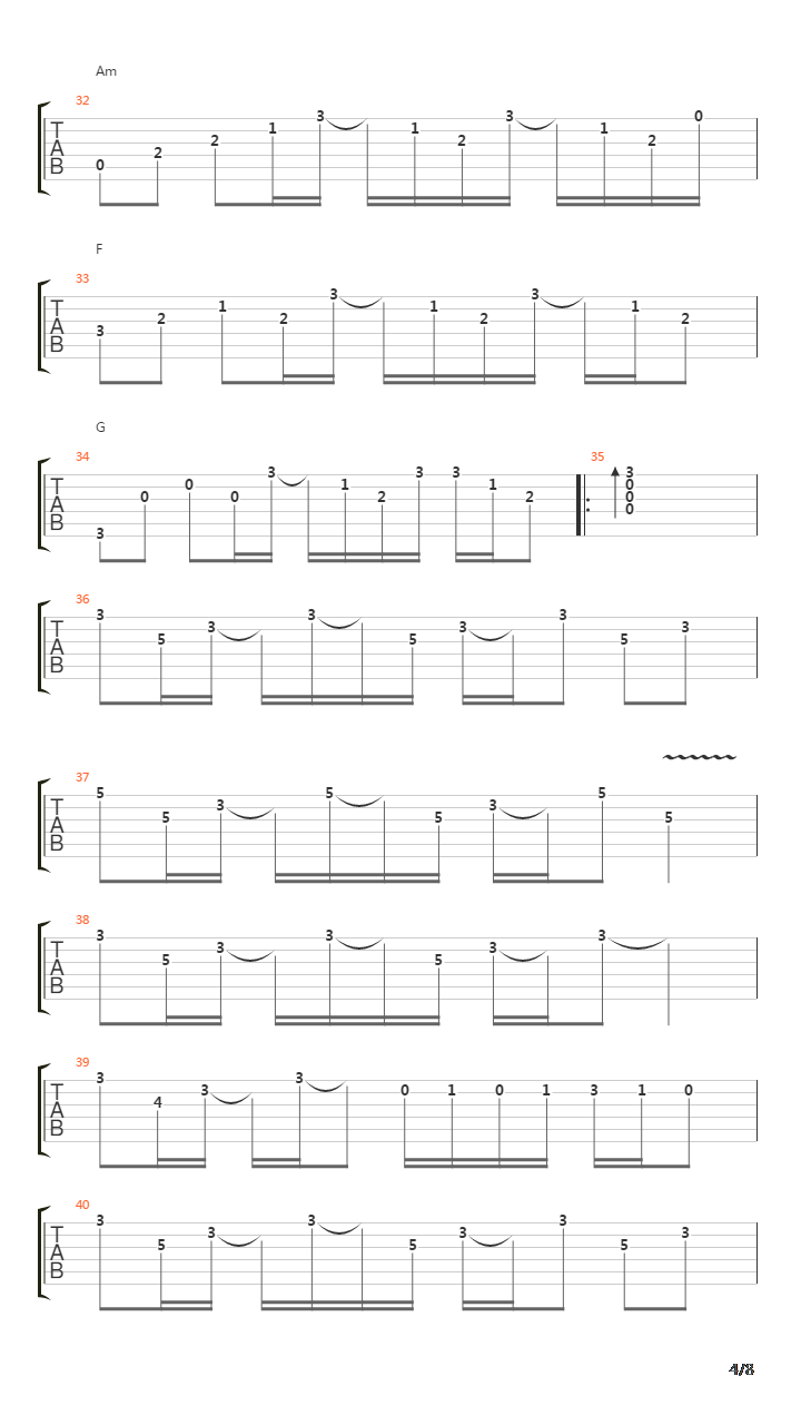 喜欢你吉他谱