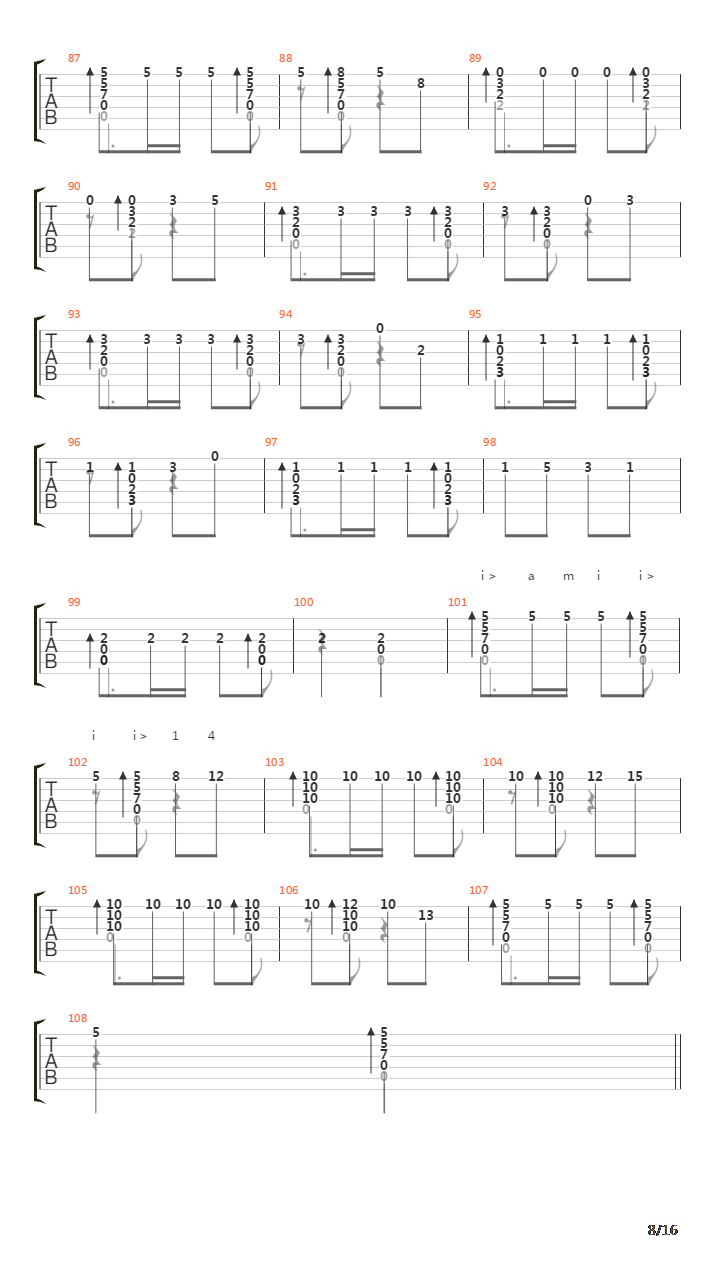 彝族舞曲吉他谱