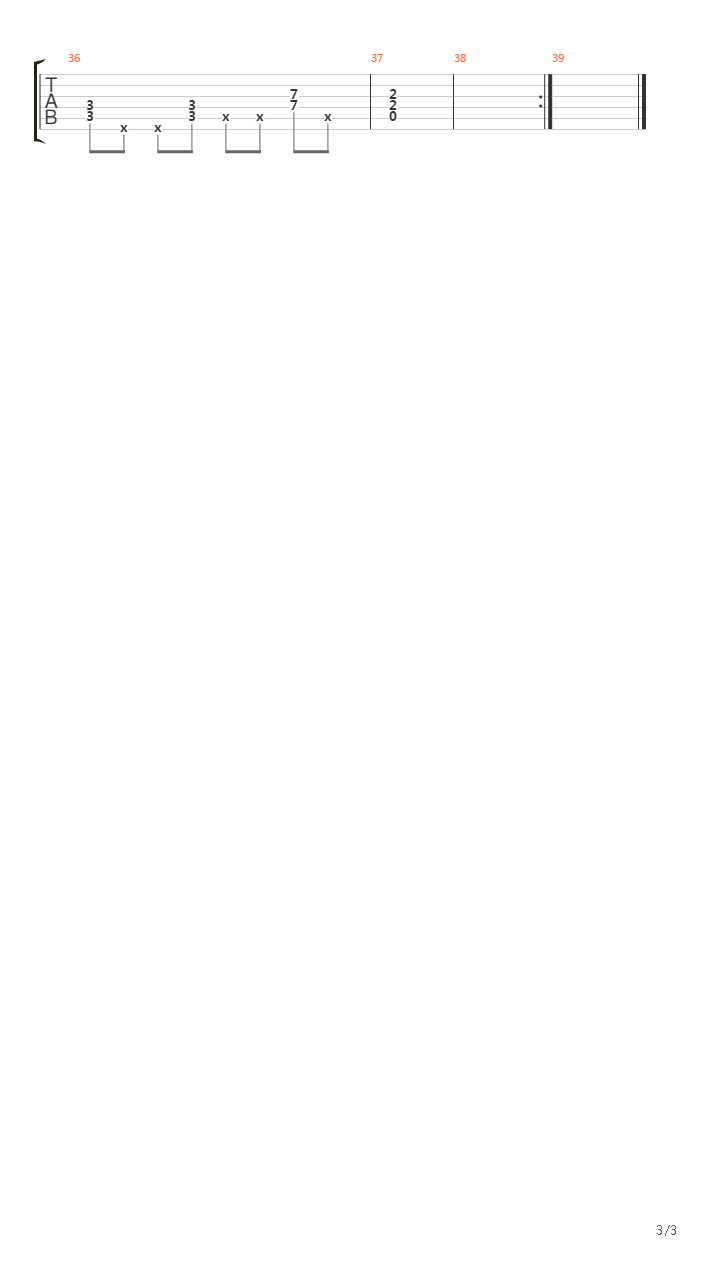 乐队开场曲(即兴)吉他谱