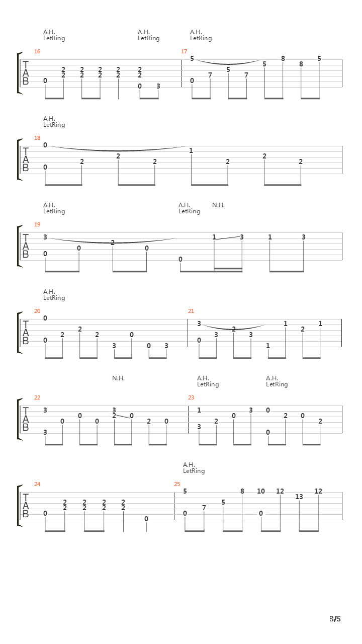 彝族舞曲吉他谱