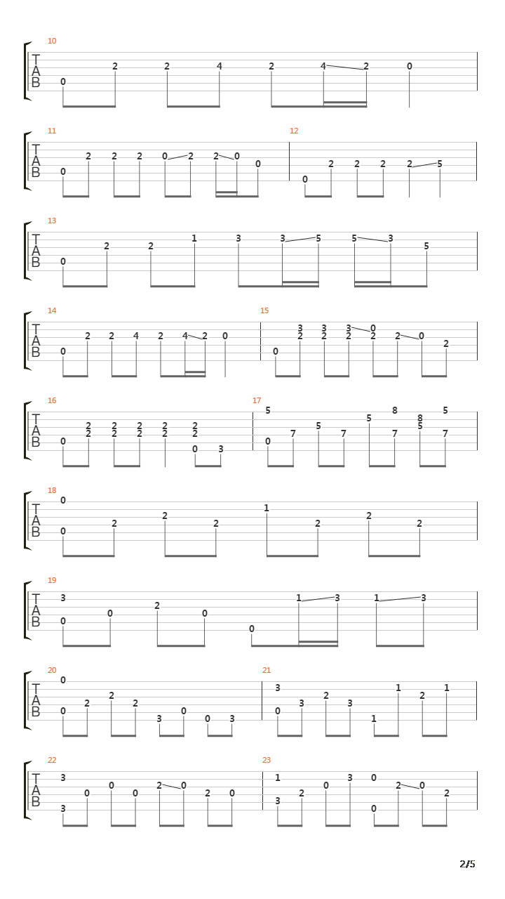 彝族舞曲吉他谱