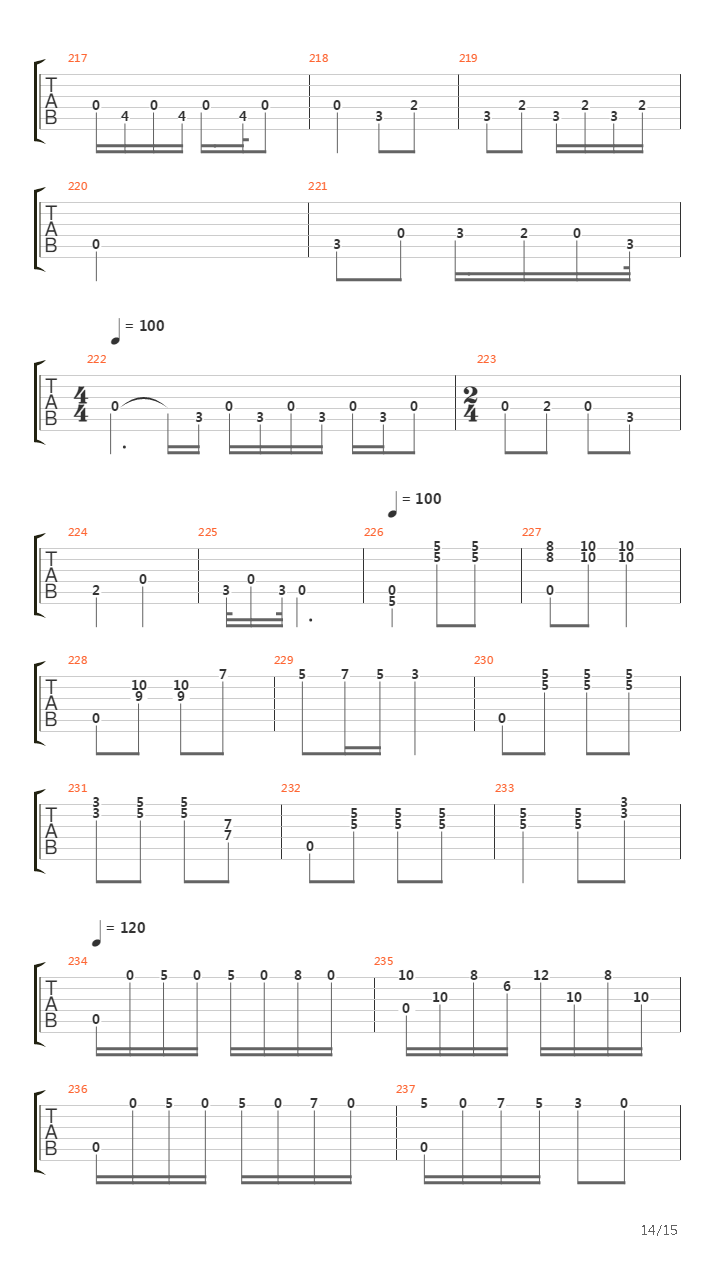 彝族舞曲吉他谱