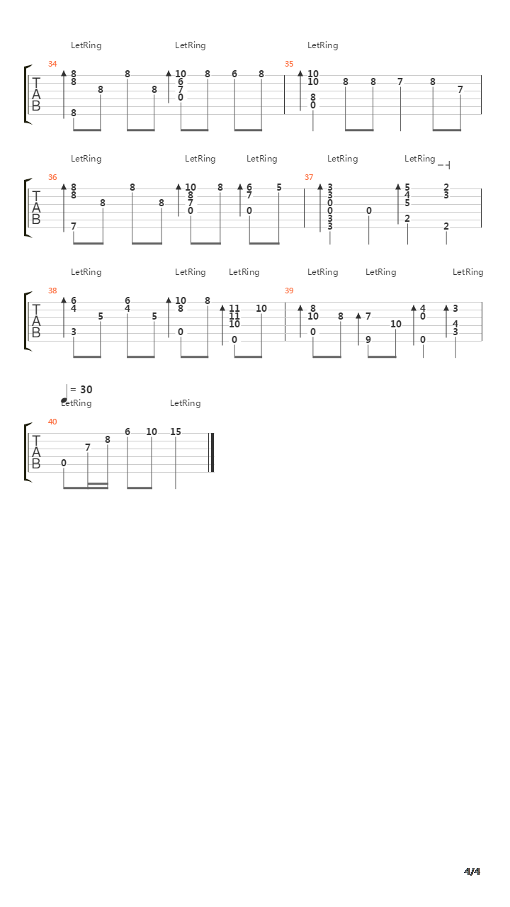 Theme From Schindler's List(辛德勒名单)吉他谱