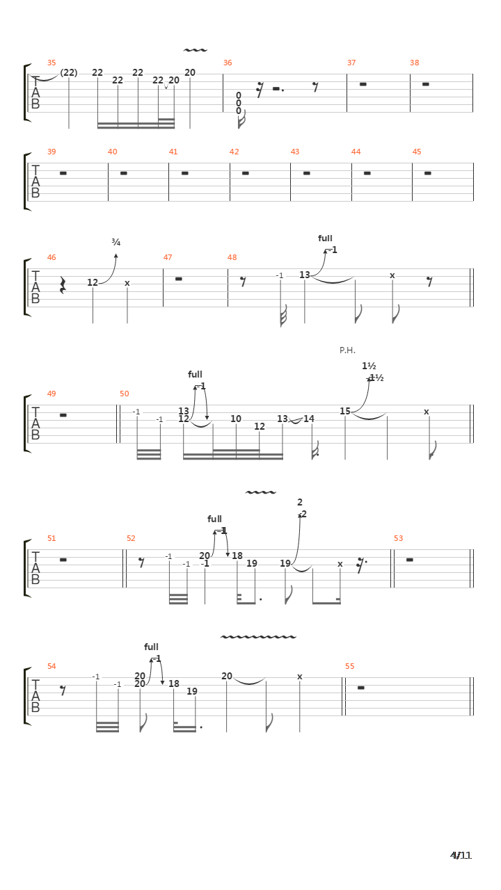 CROSSROAD - 片段吉他谱