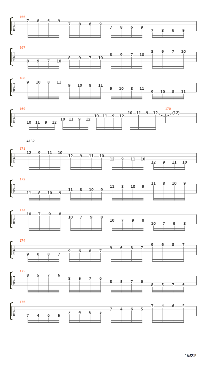 Bass爬格子吉他谱