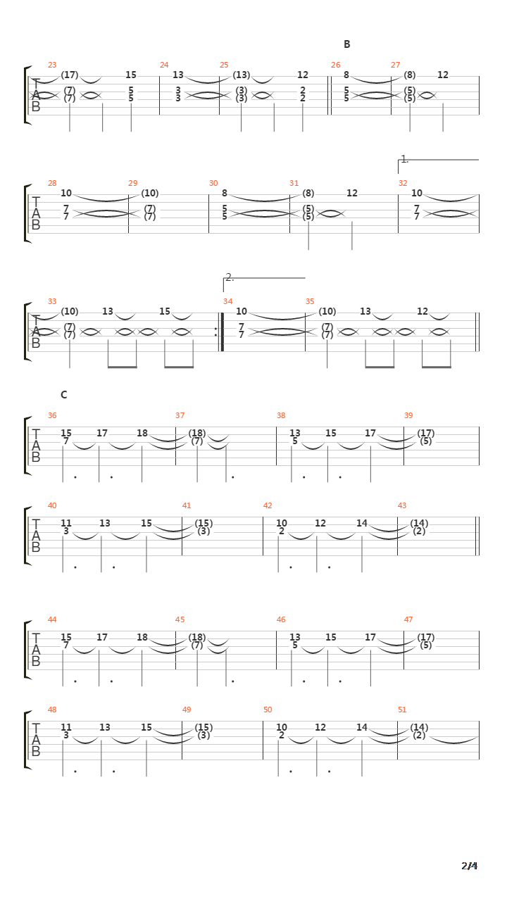 恶魔城 - Stage3吉他谱