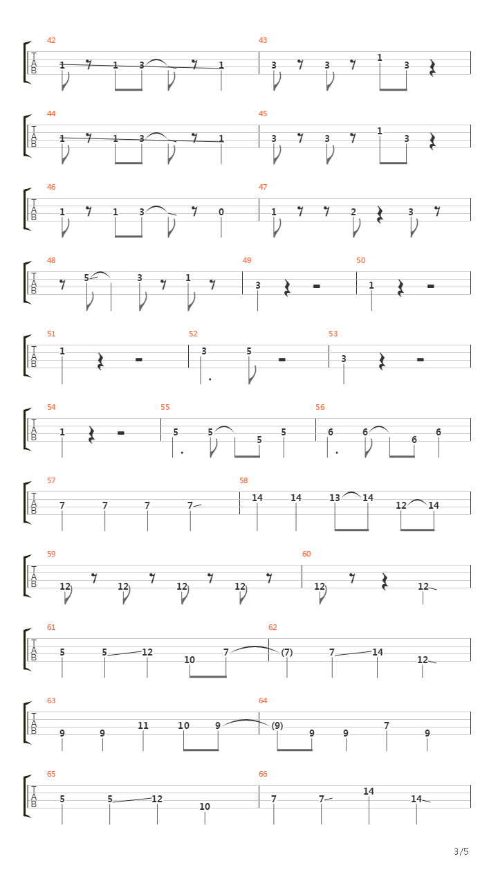 轻音少女(K-ON) - Go！Go！Maniac (单贝斯版)吉他谱