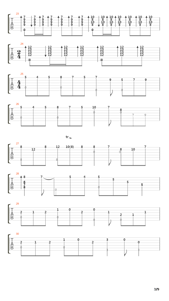 最终幻想9 - Vamo'Alla flamenco吉他谱