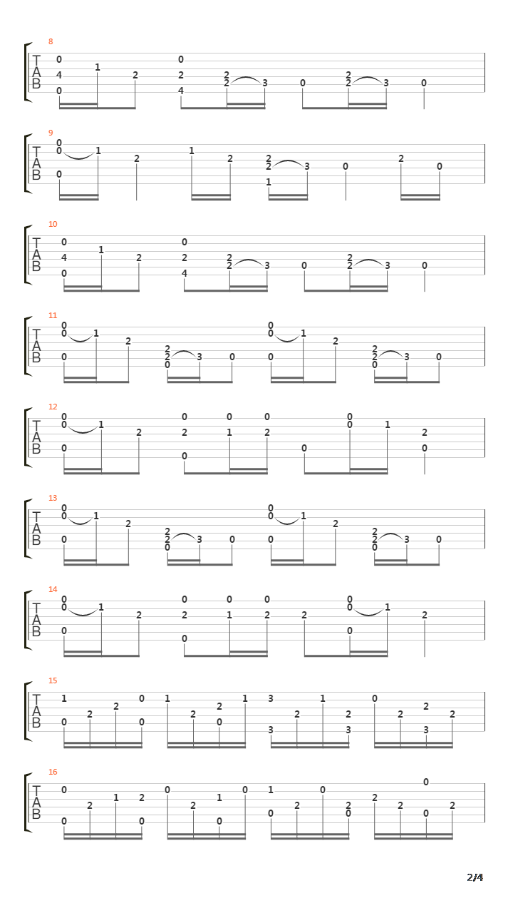 克罗地亚狂想曲吉他谱