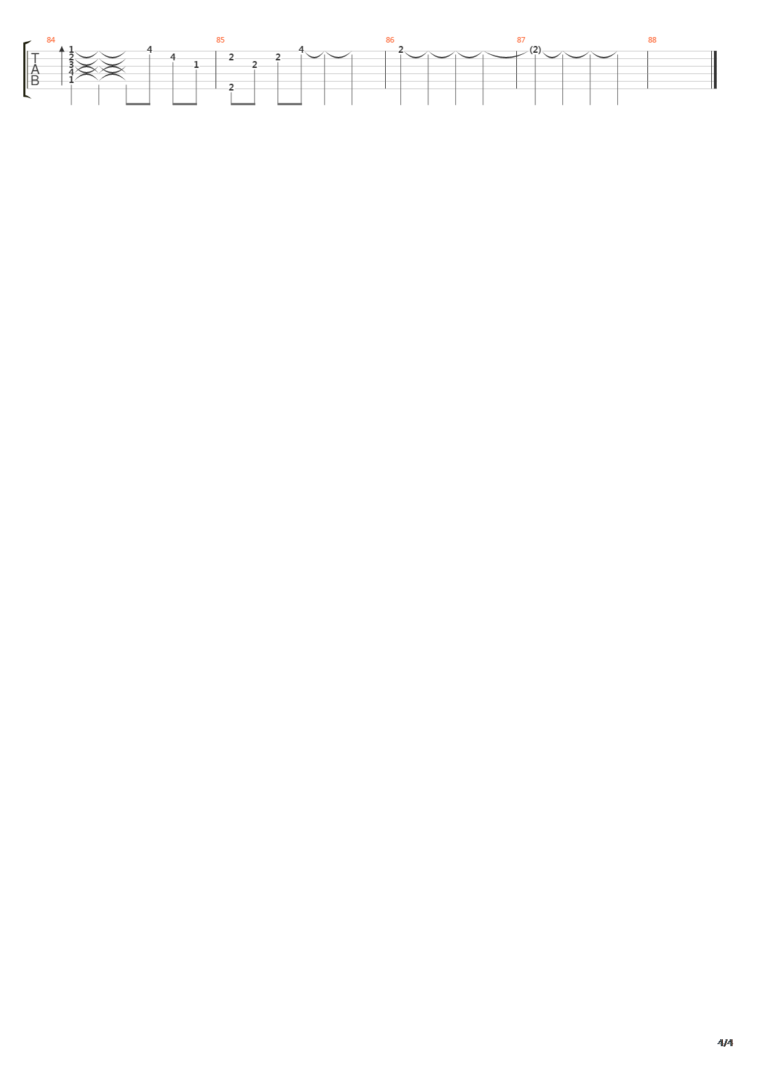 倒带吉他谱