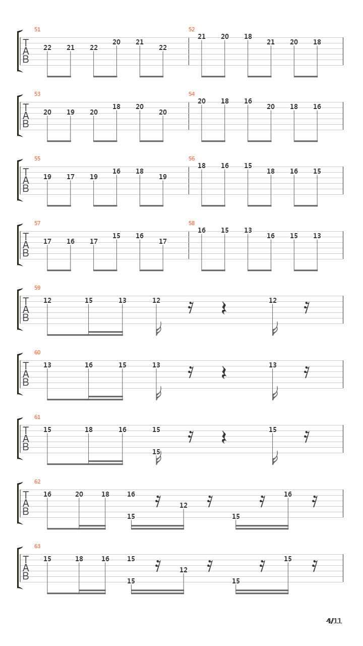 四季 - 冬吉他谱