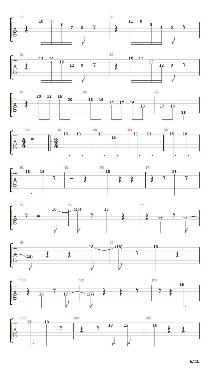 四季 - 冬吉他谱