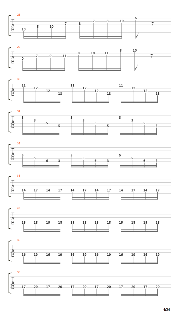四季组曲吉他谱