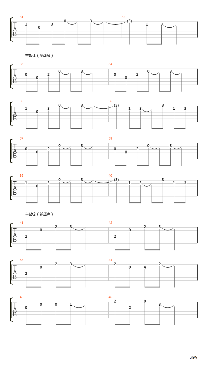 Going Home(回家)吉他谱