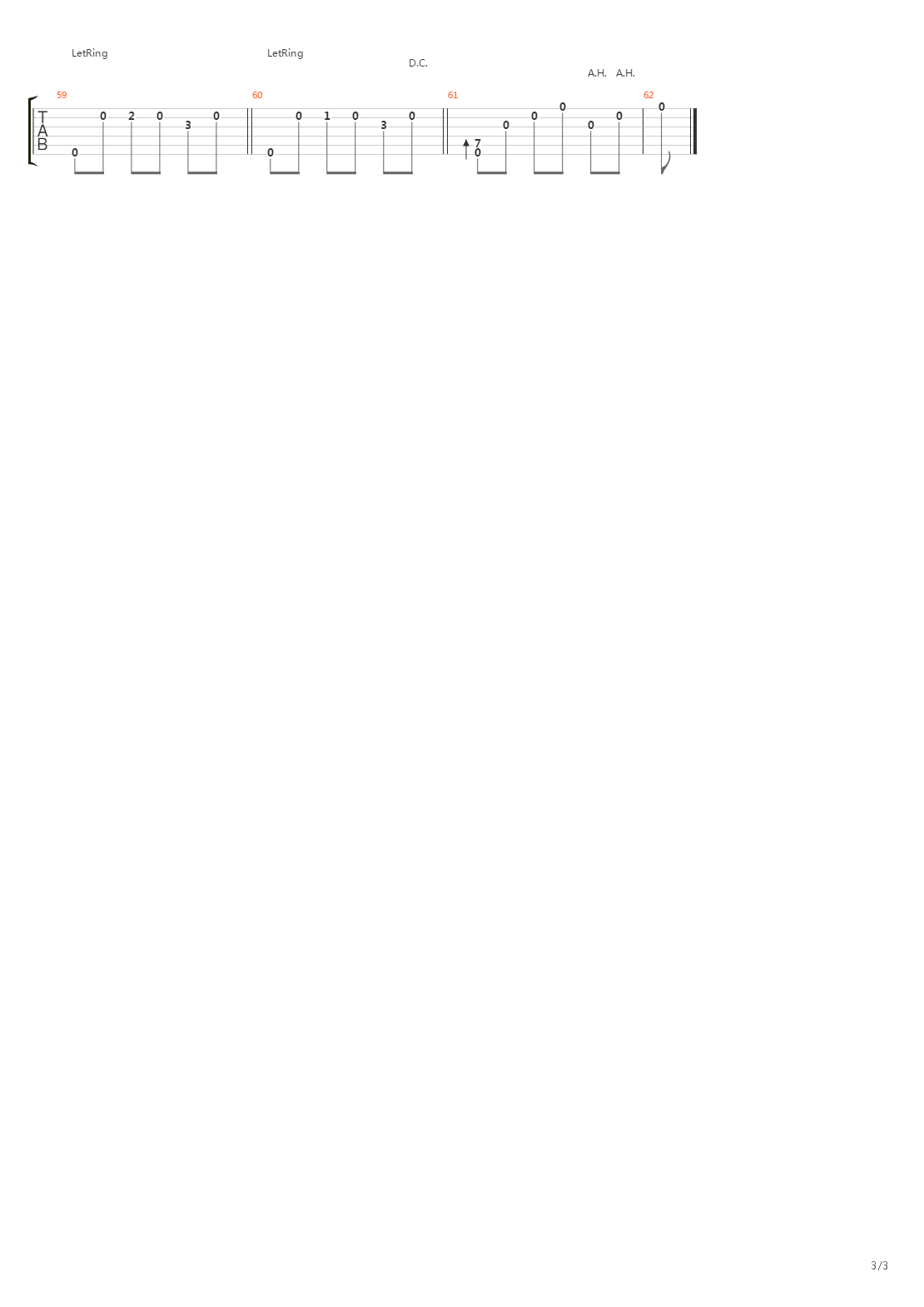 巴西华尔兹吉他谱