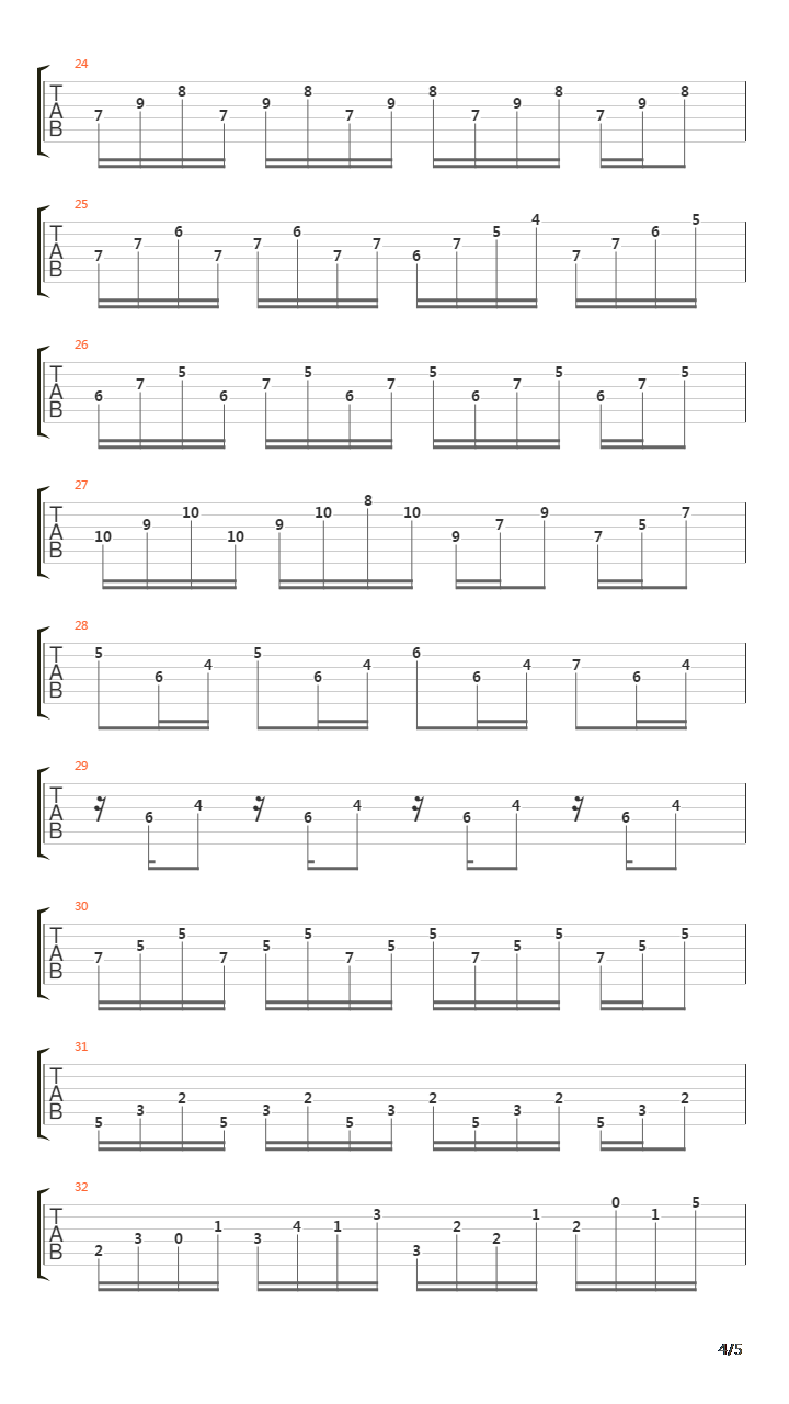 月光奏鸣曲吉他谱