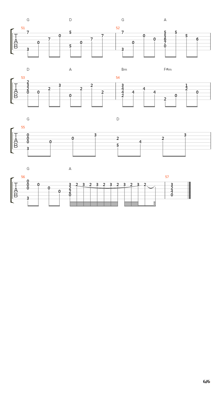 卡农(Canon)吉他谱