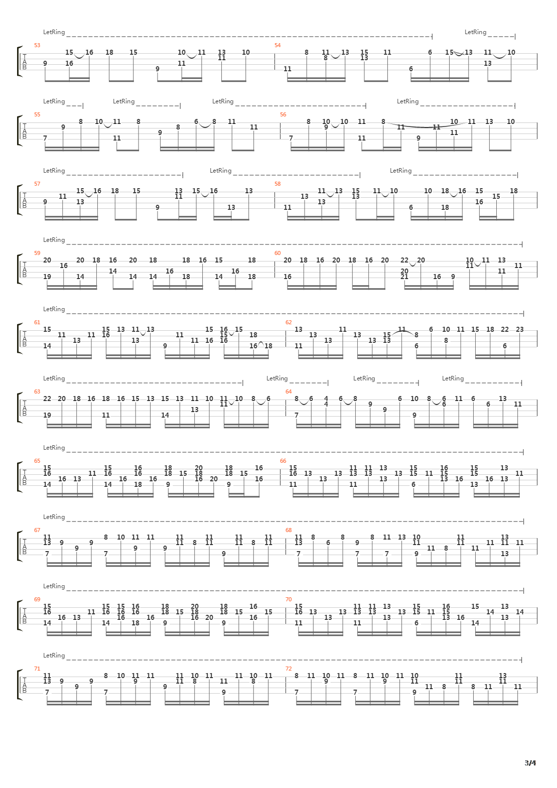 卡农(Canon)吉他谱