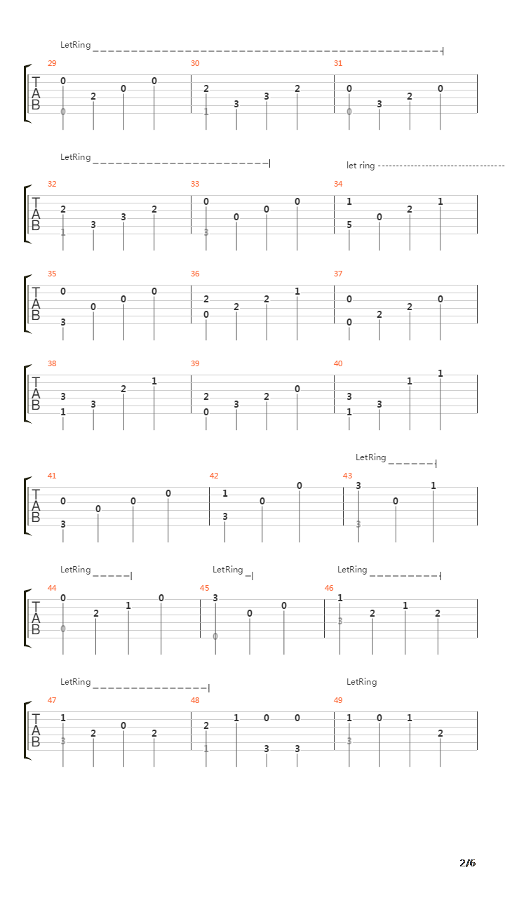 卡农(Canon)吉他谱