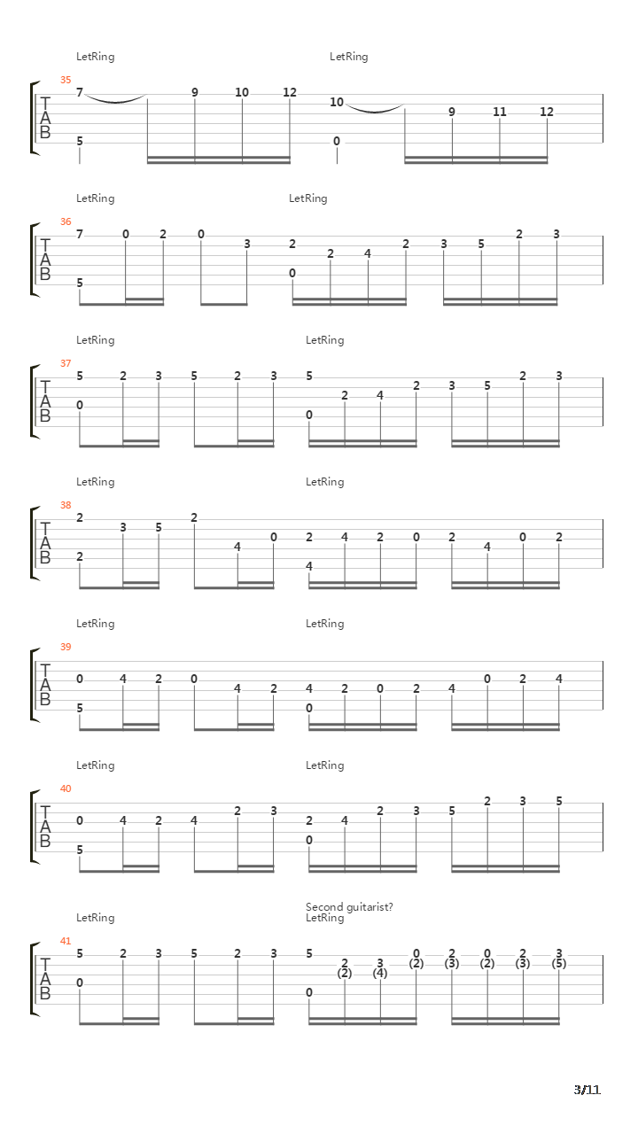 卡农(Canon)吉他谱